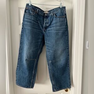 Madewell darted barrel leg jean in irmo wash